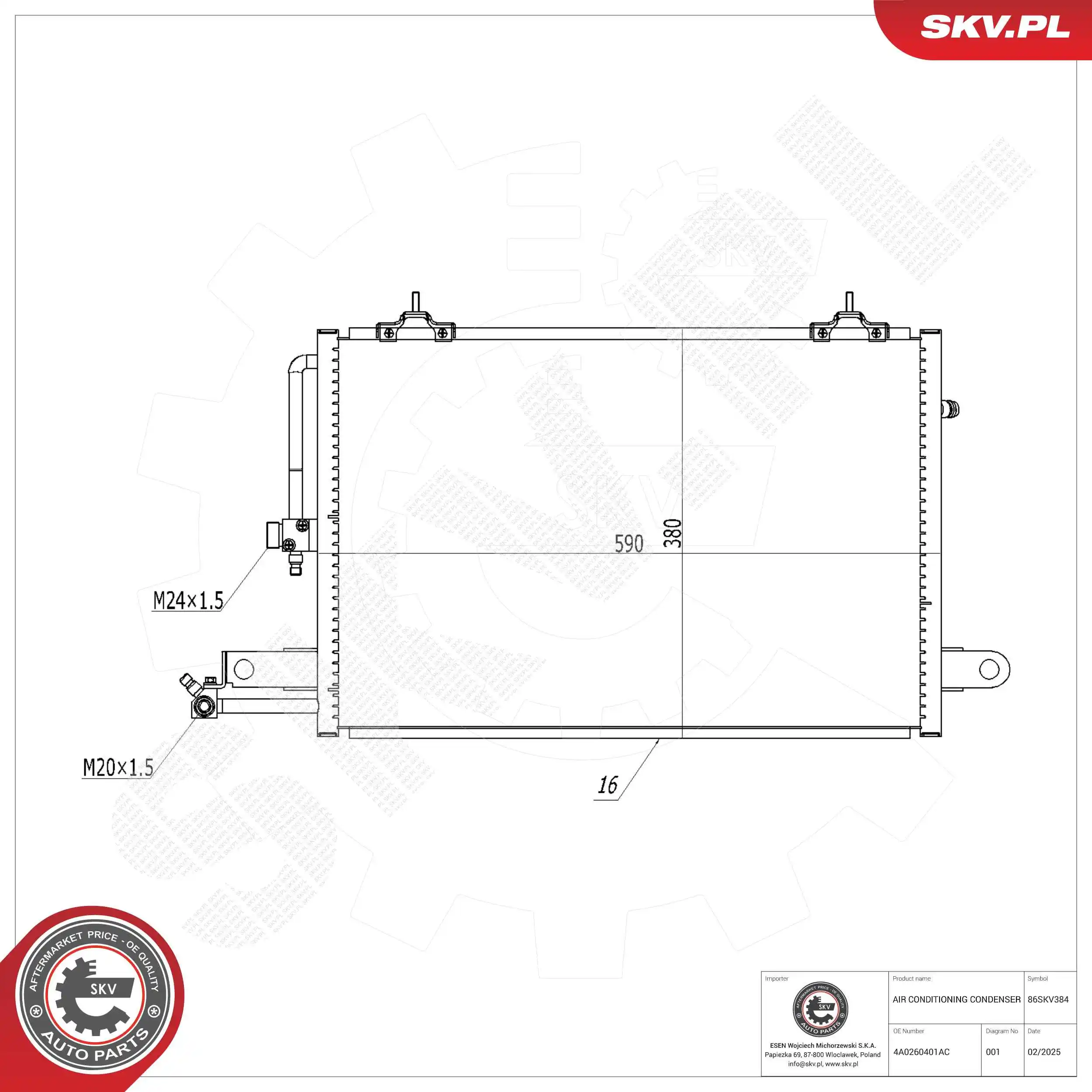 Condenser, air conditioning